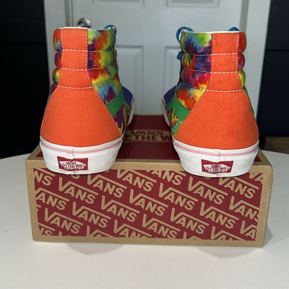 Vans Sk-8 High Customs “Tie Dye” Men’s Size 11.5 - Picture 5 of 8